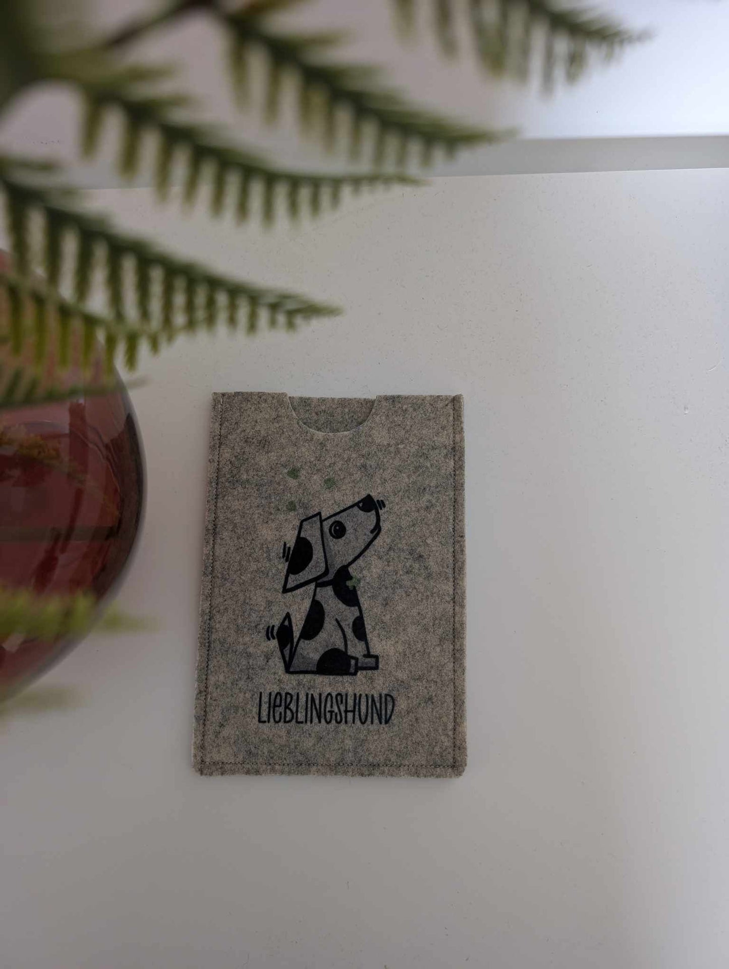 Impfpasshülle - "Lieblingshund" grau