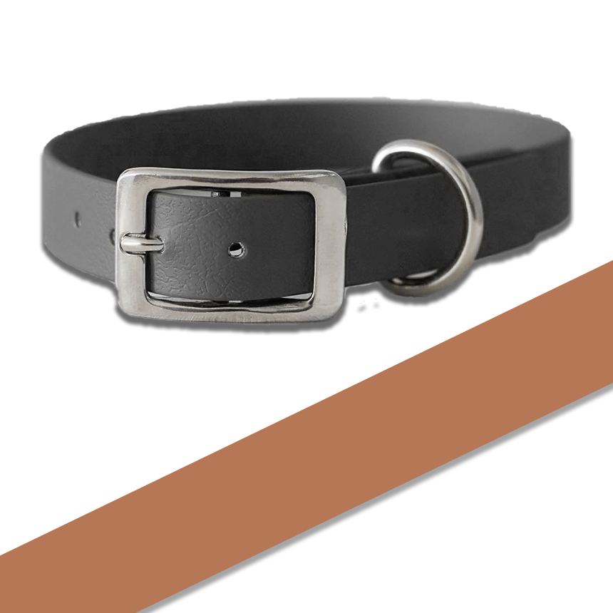 Biothane Halsband - hellbraun