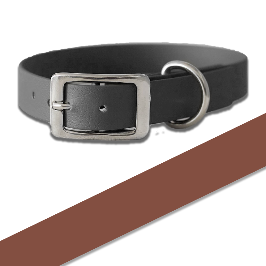 Biothane Halsband - rotbraun