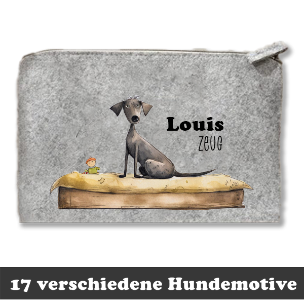 Filztasche - Personalisiert - süße Hunde