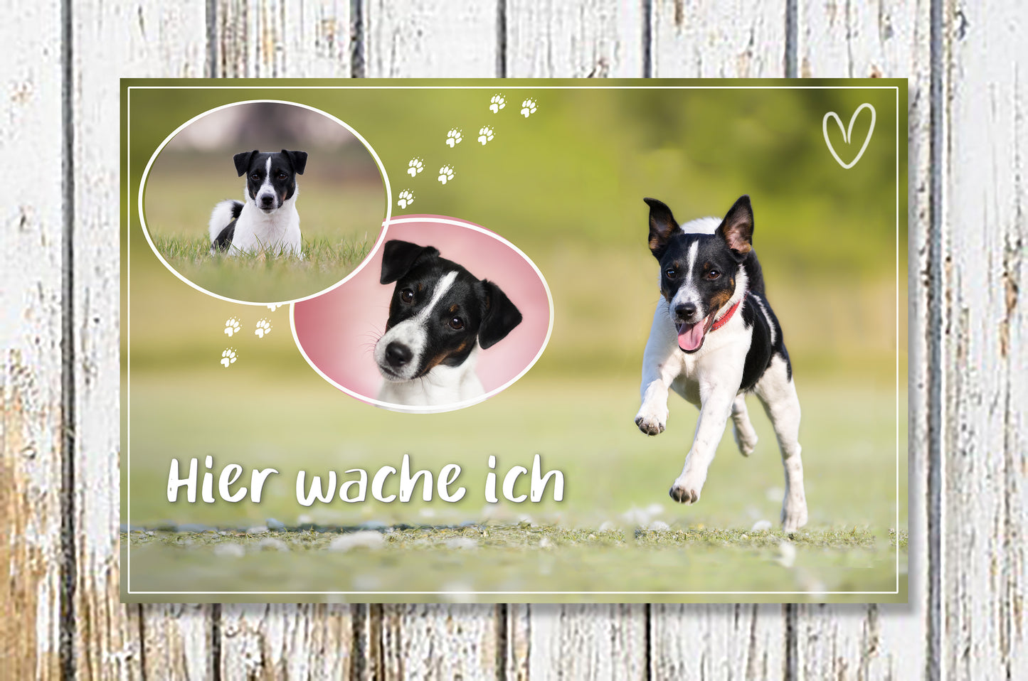 Hundeschild - Warnschild Hund- mit deinen Bildern