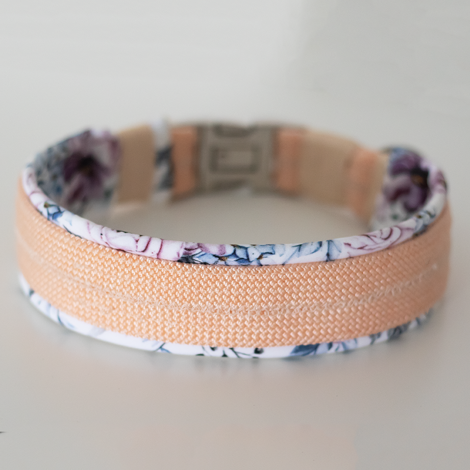 Hundehalsband "Flower Power" - 44 cm