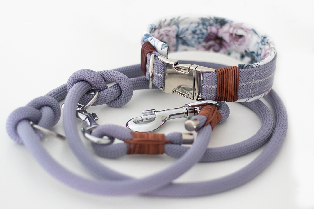 Hundehalsband "Flieder"