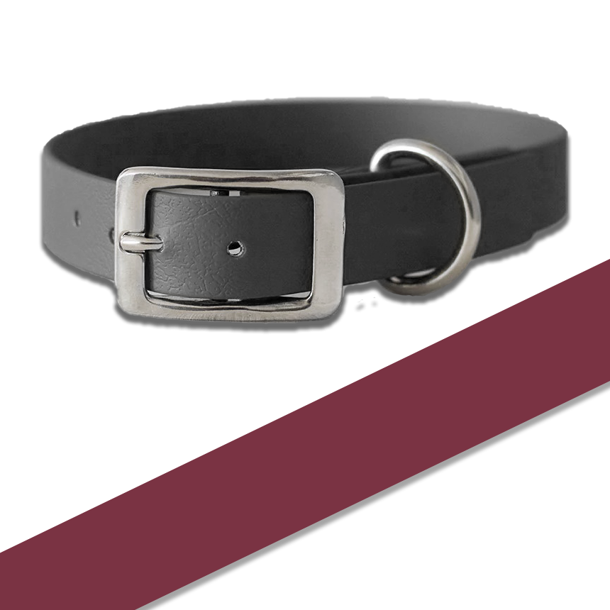 Biothane Halsband - bordeaux