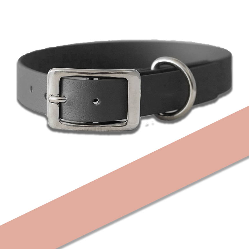 Biothane Halsband - rose gold