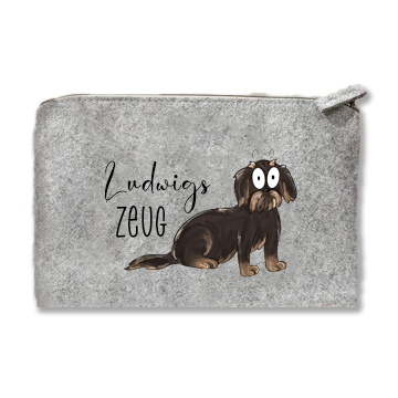 Filztasche - Personalisiert - lustige Hunde