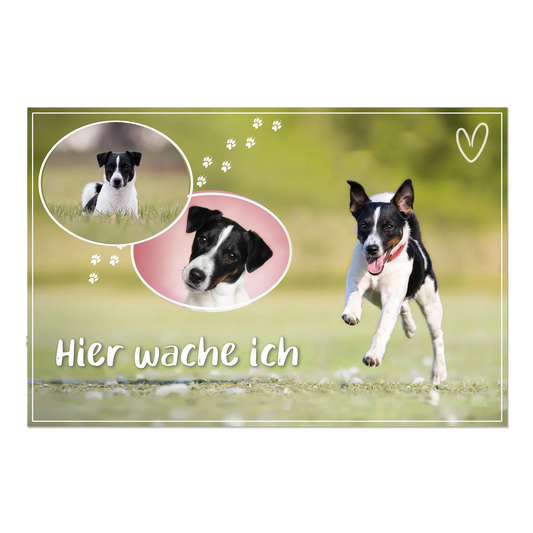 Hundeschild - Warnschild Hund- mit deinen Bildern