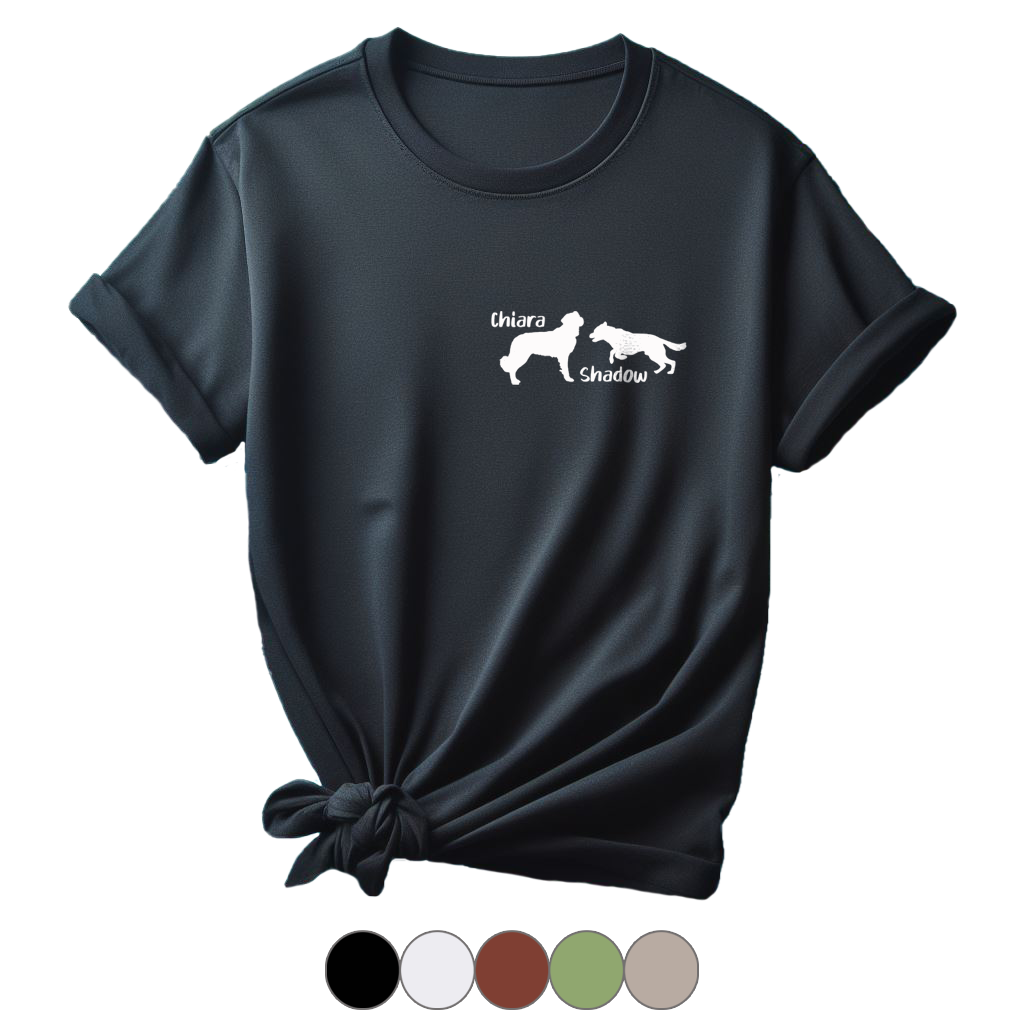T-Shirt "Silhouette" - von deinem Hund
