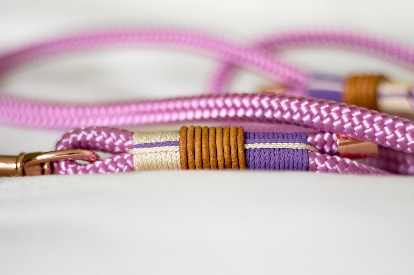 Set Halsband & Leine "Altrosa"