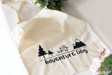 Baumwolltasche "Adventure dog" - Tasche mit langen Henkeln
