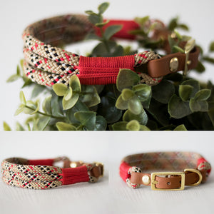 Hundehalsband "Golden Summer" - vestellbar mit Biothane Adapter
