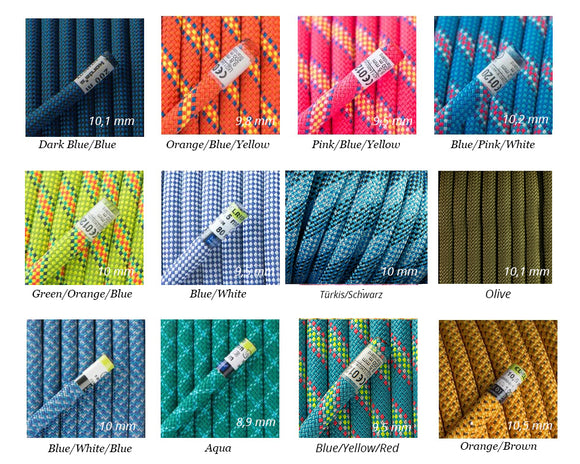 Gestalte dein individuelles Halsband - Kletterseil mit Biothane Adapter